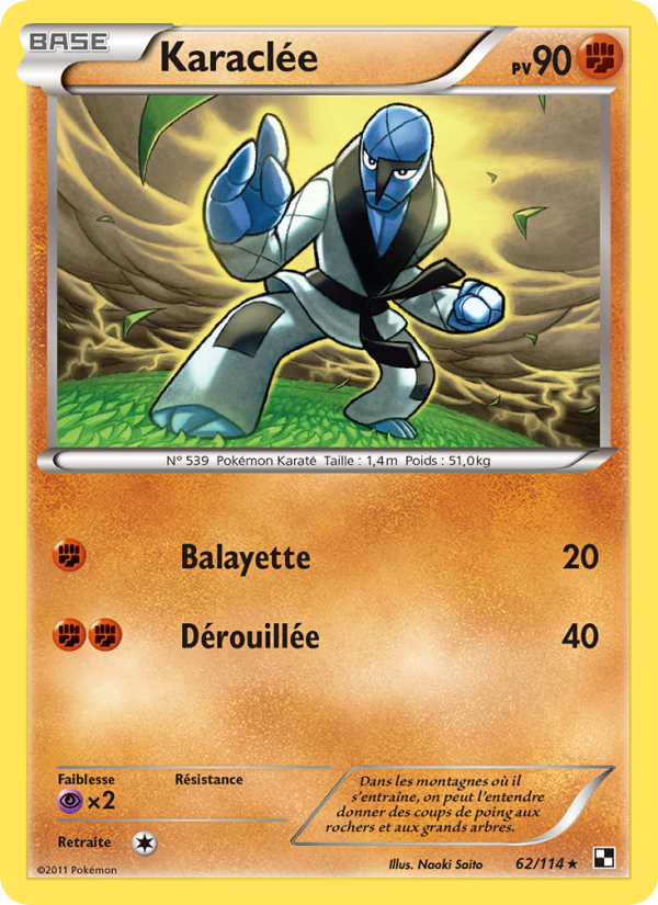 Karaclée 62 — Noir & Blanc (French Pokémon TCG card)
