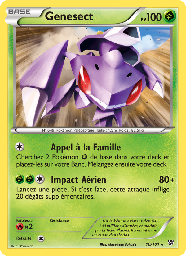 Genesect 10 — Explosion Plasma (French Pokémon TCG card)