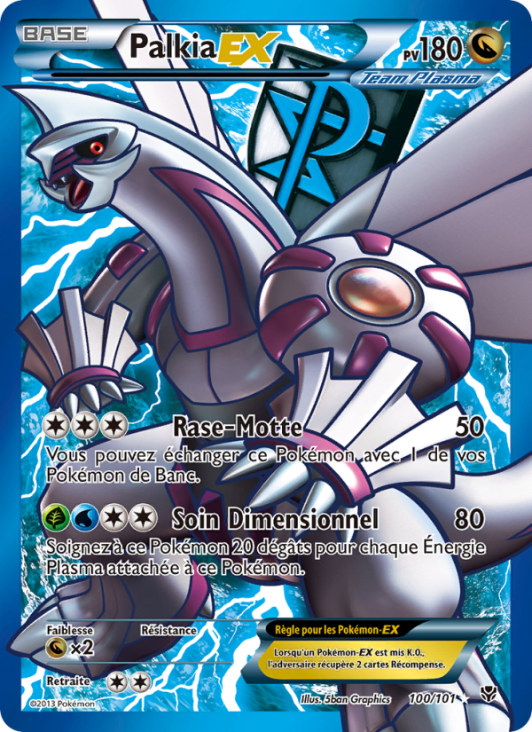 Palkia EX 100 — Explosion Plasma (French Pokémon TCG card)