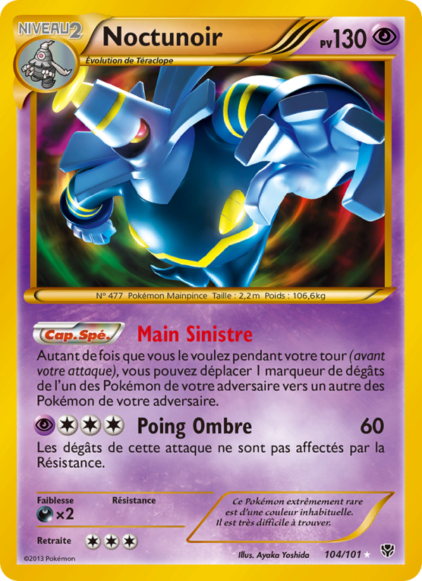 Noctunoir 104 — Explosion Plasma (French Pokémon TCG card)