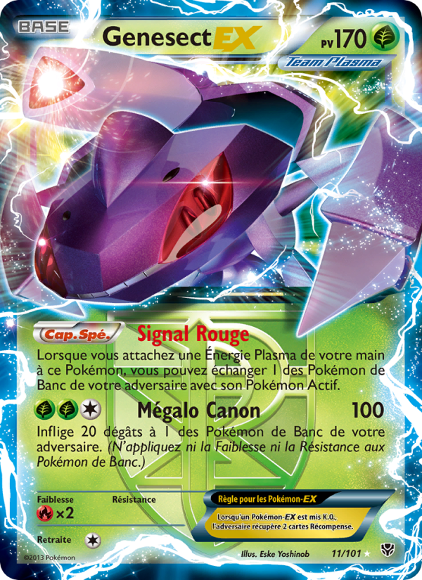 Genesect EX 11 — Explosion Plasma (French Pokémon TCG card)