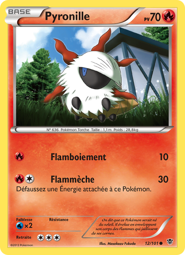 Pyronille 12 — Explosion Plasma (French Pokémon TCG card)