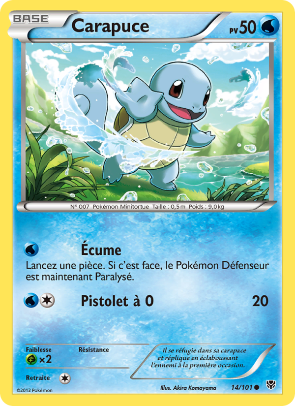 Carapuce 14 — Explosion Plasma (French Pokémon TCG card)