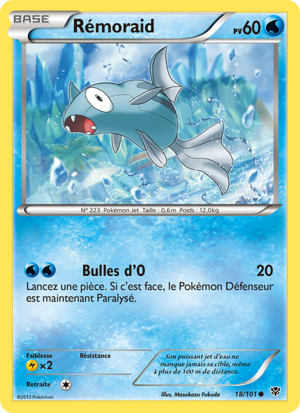 Rémoraid 18 — Explosion Plasma (French Pokémon TCG card)