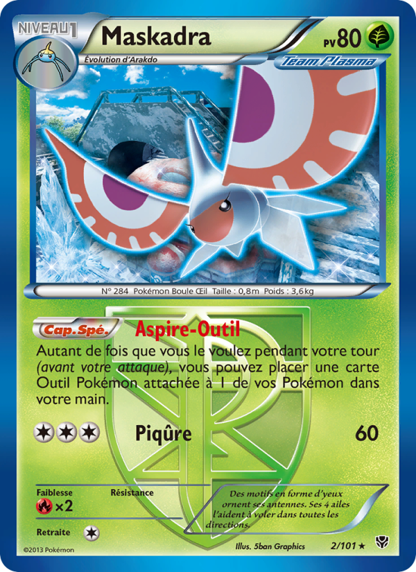 Maskadra 2 — Explosion Plasma (French Pokémon TCG card)