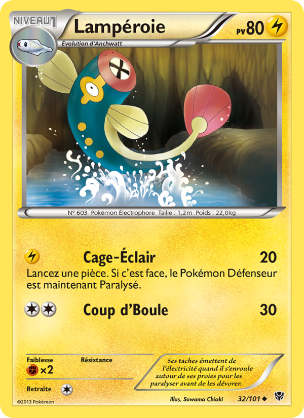 Lampéroie 32 — Explosion Plasma (French Pokémon TCG card)