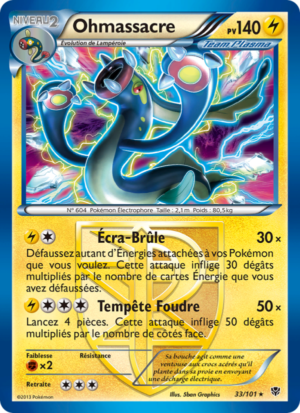 Ohmassacre 33 — Explosion Plasma (French Pokémon TCG card)