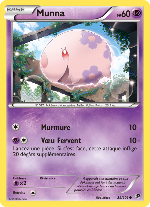 Munna 39 — Explosion Plasma (French Pokémon TCG card)