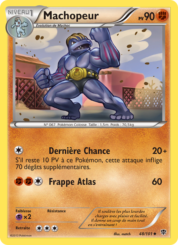 Machopeur 48 — Explosion Plasma (French Pokémon TCG card)