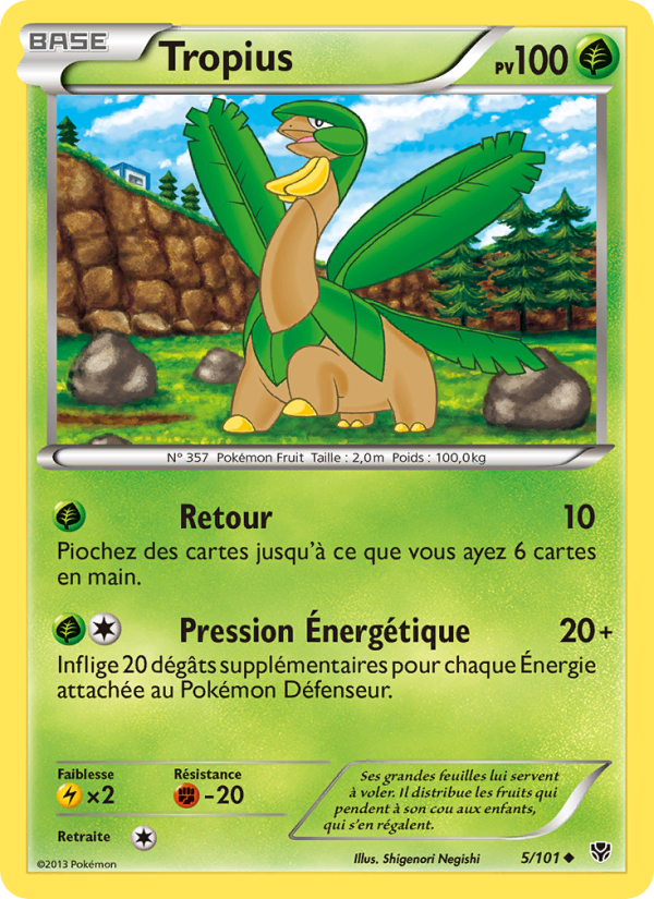 Tropius 5 — Explosion Plasma (French Pokémon TCG card)