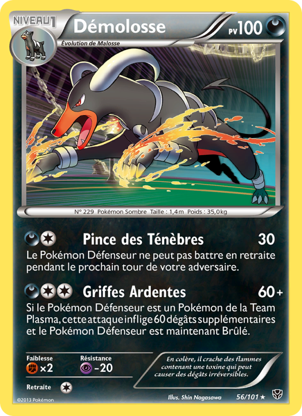 Démolosse 56 — Explosion Plasma (French Pokémon TCG card)