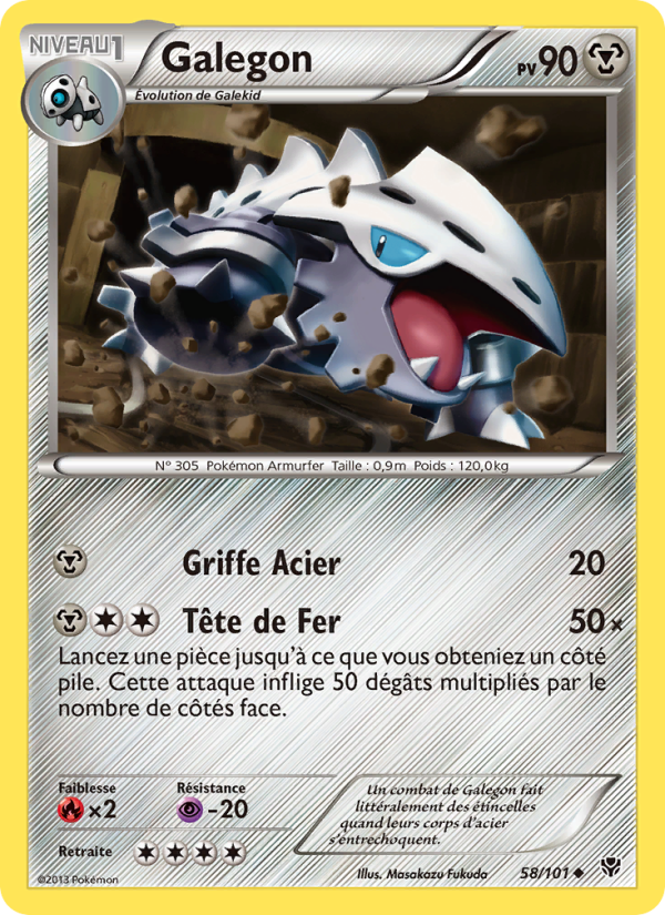 Galegon 58 — Explosion Plasma (French Pokémon TCG card)