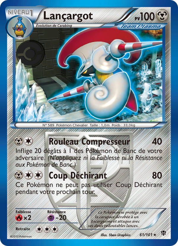 Lançargot 61 — Explosion Plasma (French Pokémon TCG card)
