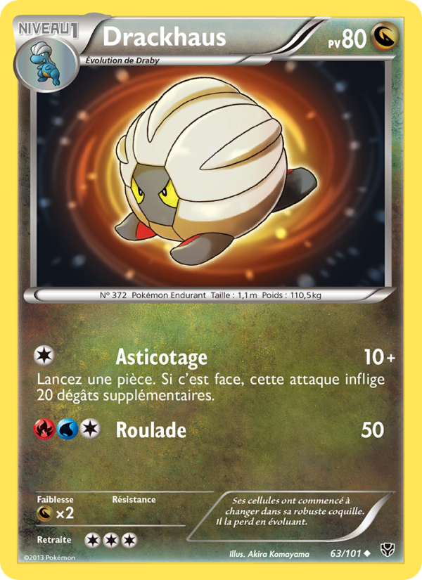 Drackhaus 63 — Explosion Plasma (French Pokémon TCG card)