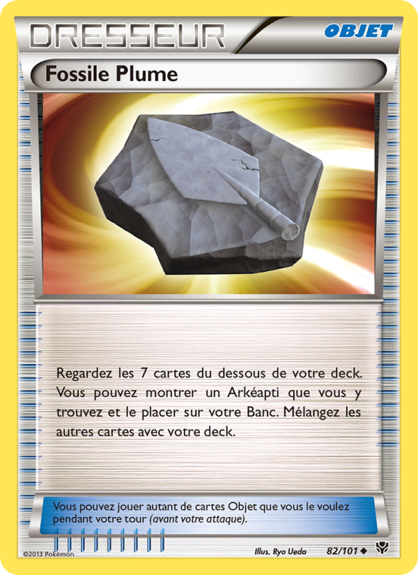 Fossile Plume 82 — Explosion Plasma (French Pokémon TCG card)