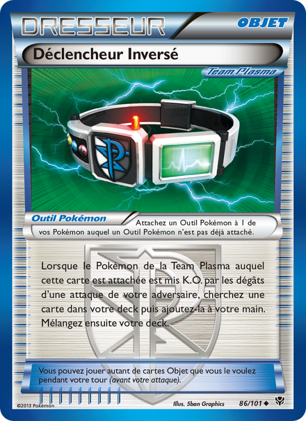 Déclencheur Inversé 86 — Explosion Plasma (French Pokémon TCG card)