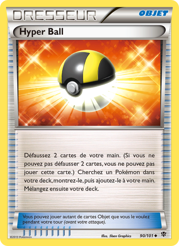 Hyper Ball 90 — Explosion Plasma (French Pokémon TCG card)
