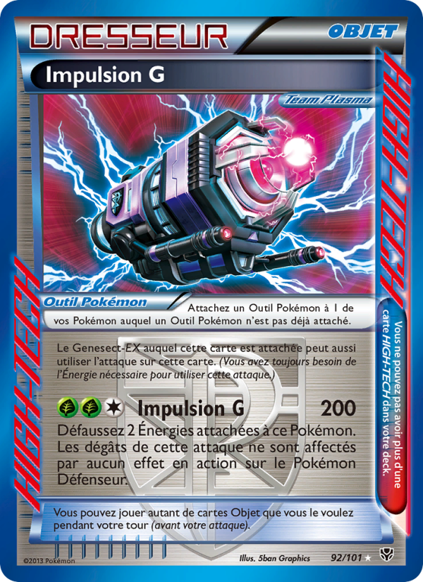 Impulsion G 92 — Explosion Plasma (French Pokémon TCG card)