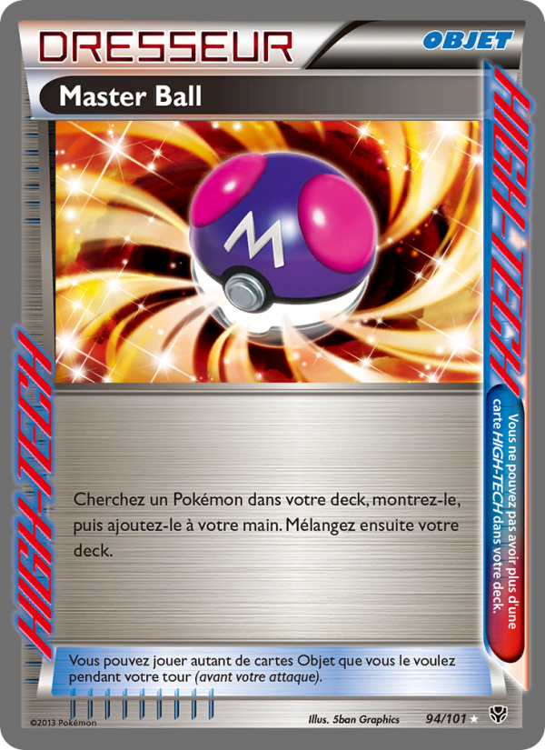 Master Ball 94 — Explosion Plasma (French Pokémon TCG card)