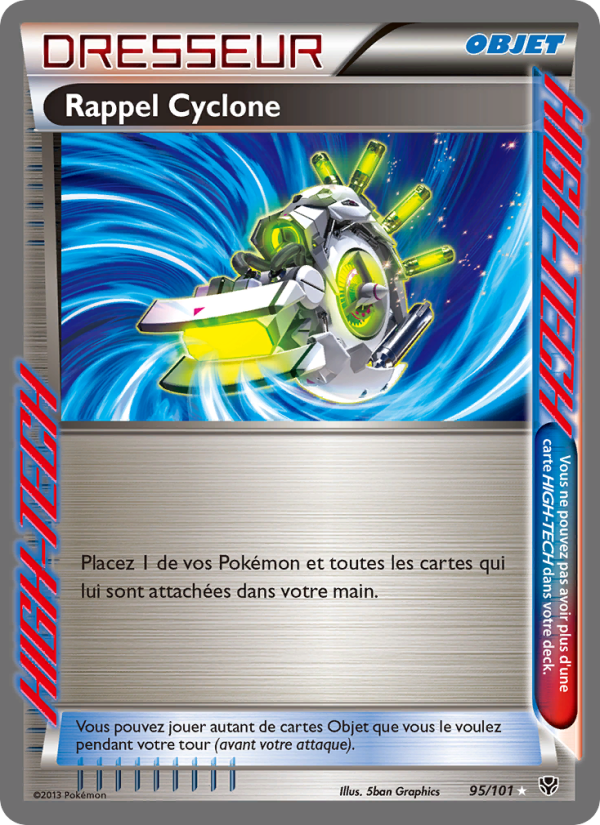 Rappel Cyclone 95 — Explosion Plasma (French Pokémon TCG card)