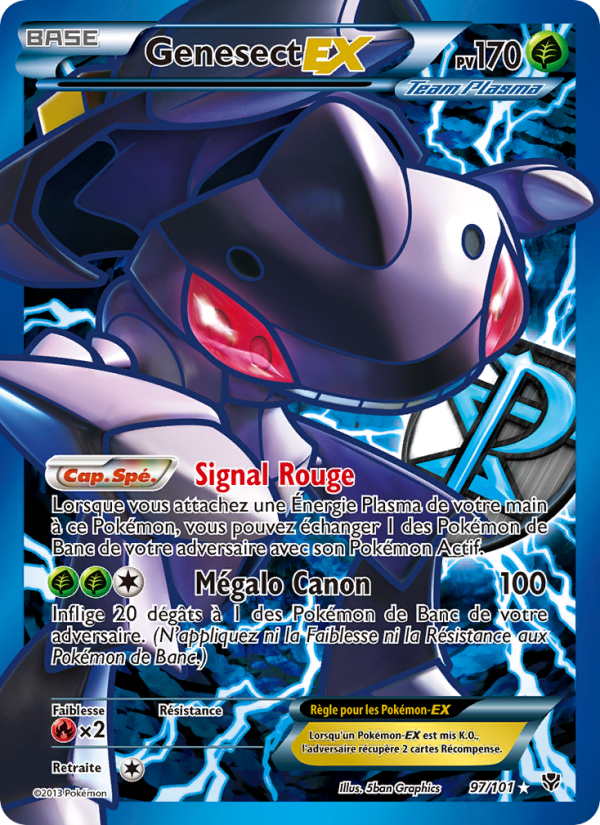 Genesect EX 97 — Explosion Plasma (French Pokémon TCG card)