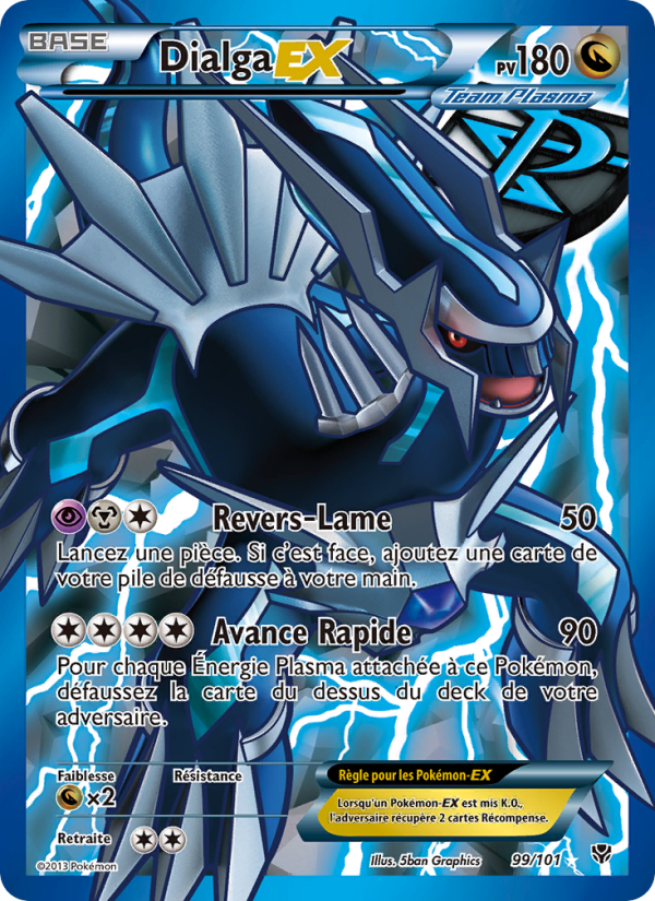 Dialga EX 99 — Explosion Plasma (French Pokémon TCG card)