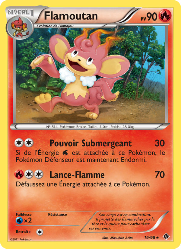 Flamoutan 19 — Pouvoirs Émergents (French Pokémon TCG card)