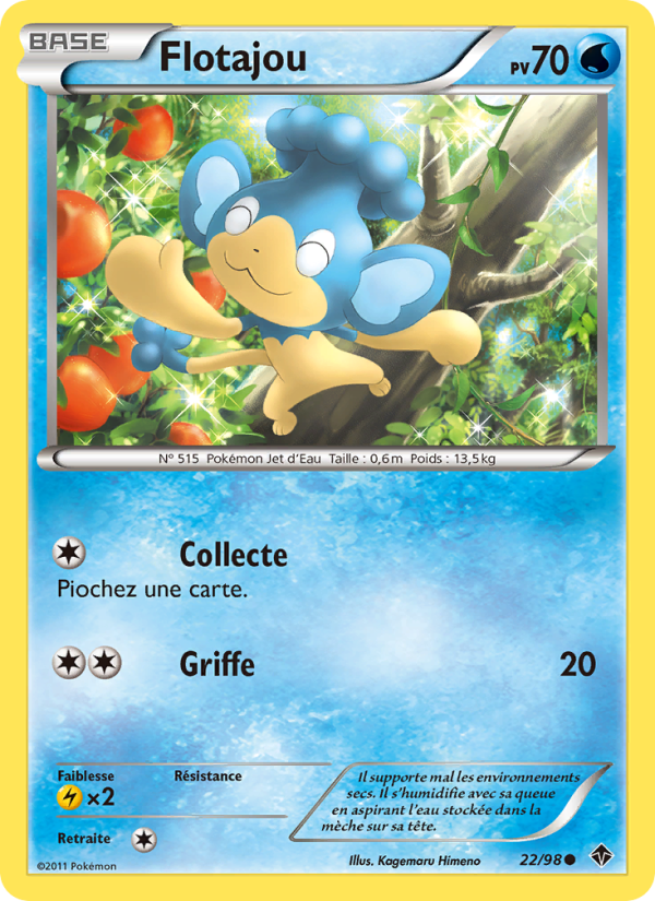 Flotajou 22 — Pouvoirs Émergents (French Pokémon TCG card)