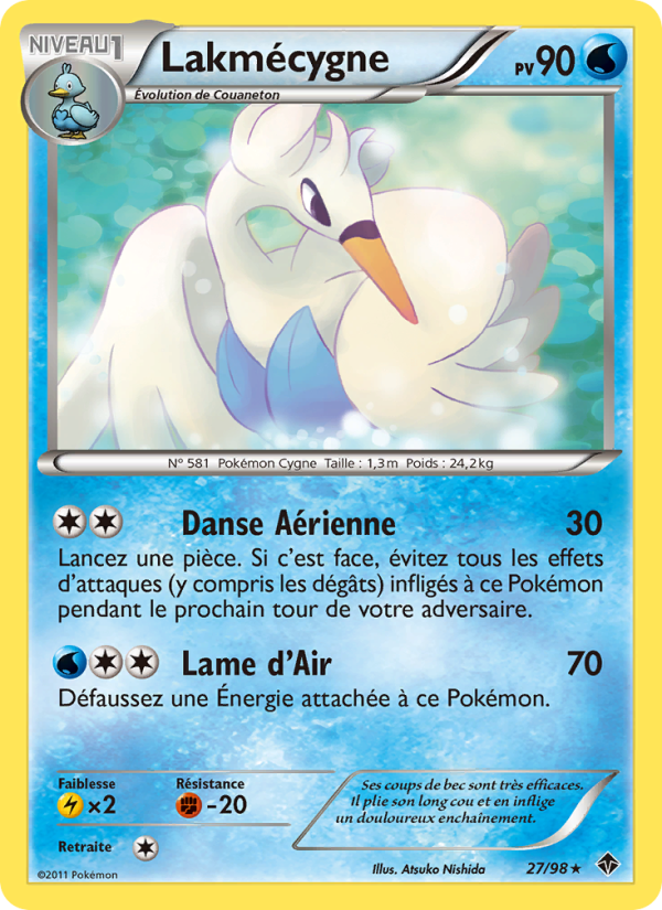 Lakmécygne 27 — Pouvoirs Émergents (French Pokémon TCG card)
