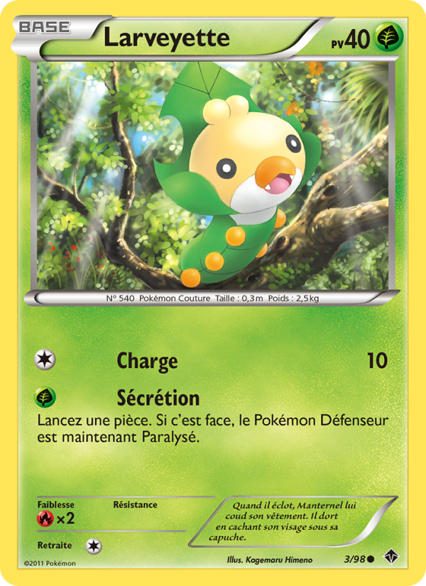 Larveyette 3 — Pouvoirs Émergents (French Pokémon TCG card)