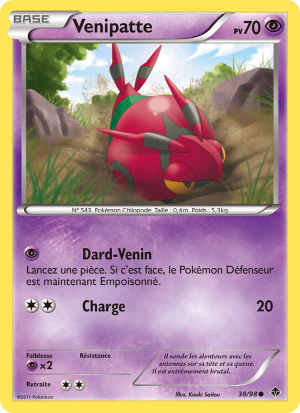 Venipatte 38 — Pouvoirs Émergents (French Pokémon TCG card)
