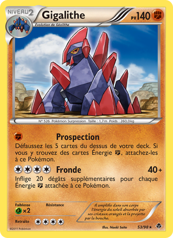 Gigalithe 53 — Pouvoirs Émergents (French Pokémon TCG card)