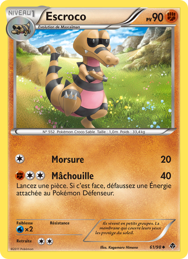 Escroco 61 — Pouvoirs Émergents (French Pokémon TCG card)