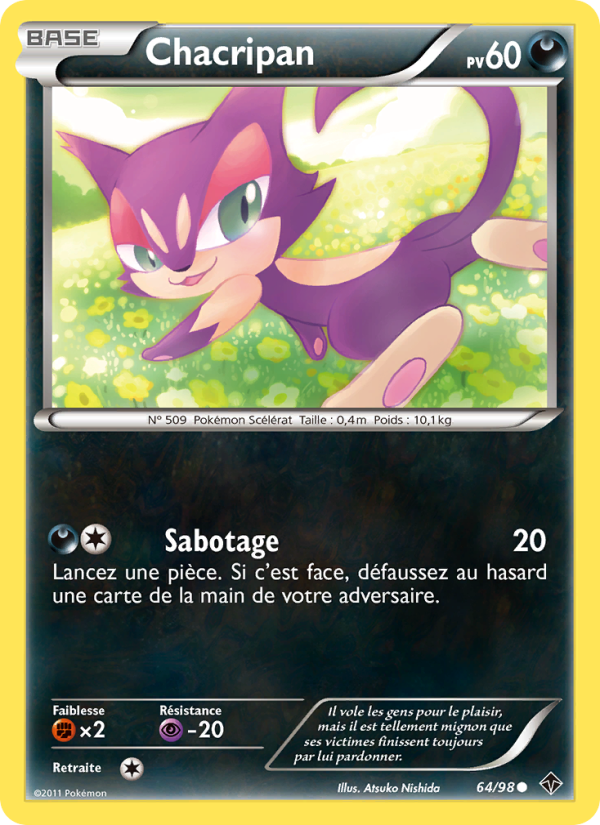 Chacripan 64 — Pouvoirs Émergents (French Pokémon TCG card)