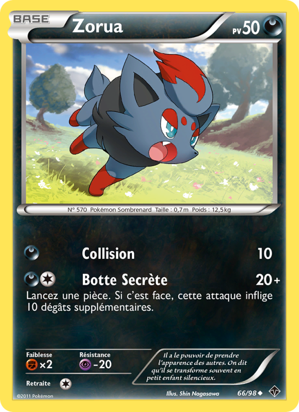 Zorua 66 — Pouvoirs Émergents (French Pokémon TCG card)