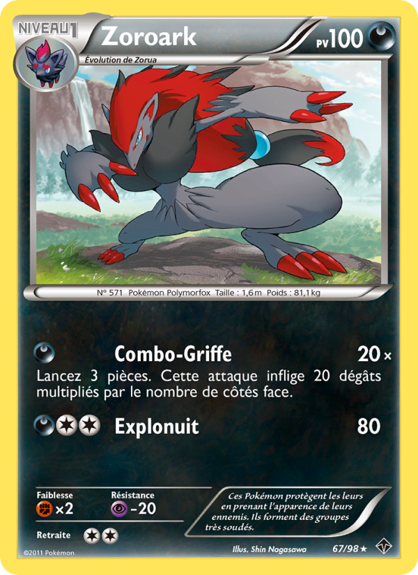 Zoroark 67 — Pouvoirs Émergents (French Pokémon TCG card)