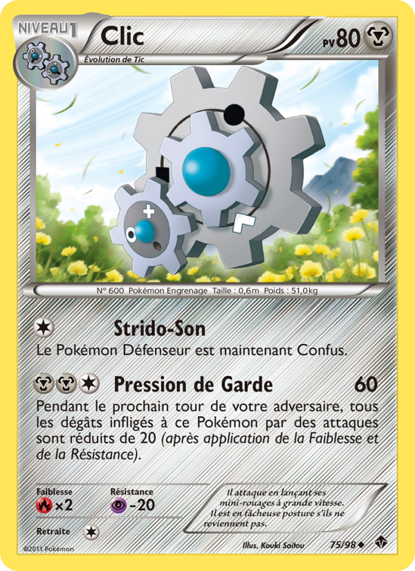 Clic 75 — Pouvoirs Émergents (French Pokémon TCG card)