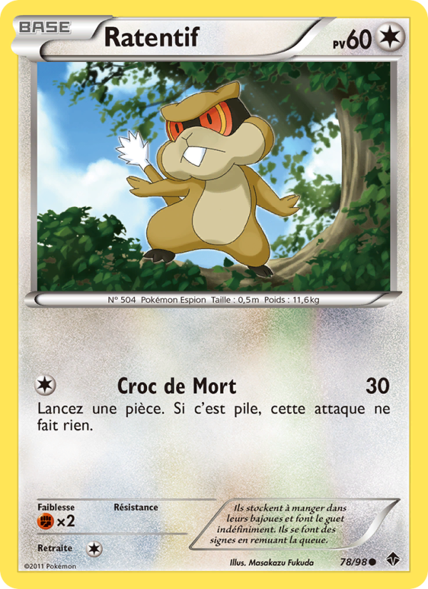 Ratentif 78 — Pouvoirs Émergents (French Pokémon TCG card)