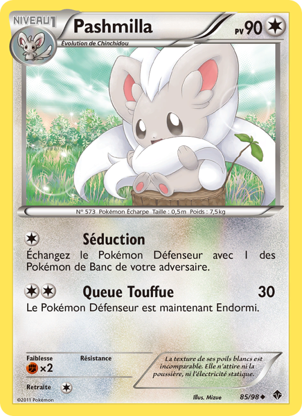 Pashmilla 85 — Pouvoirs Émergents (French Pokémon TCG card)
