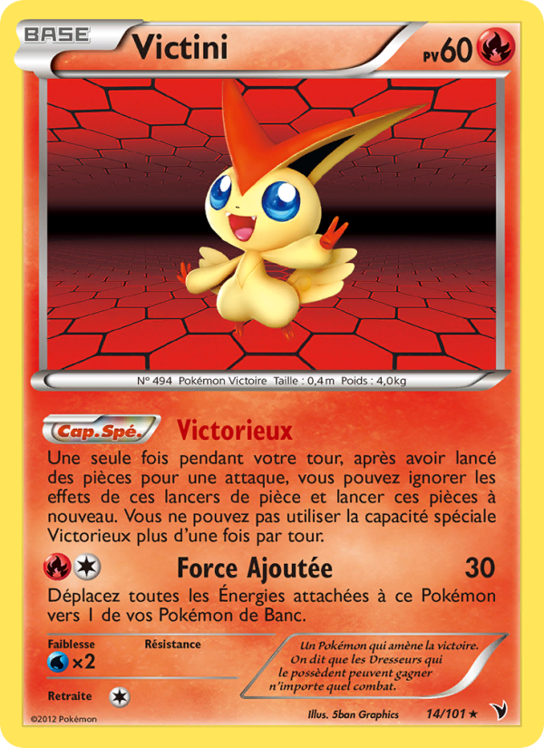 Victini 14 — Nobles Victoires (French Pokémon TCG card)