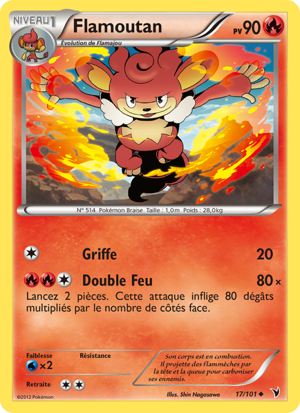 Flamoutan 17 — Nobles Victoires (French Pokémon TCG card)