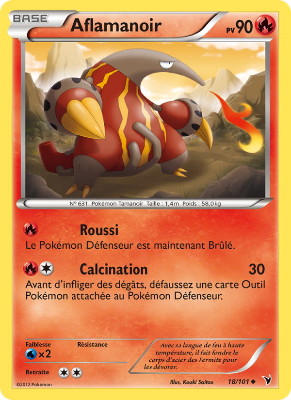 Aflamanoir 18 — Nobles Victoires (French Pokémon TCG card)