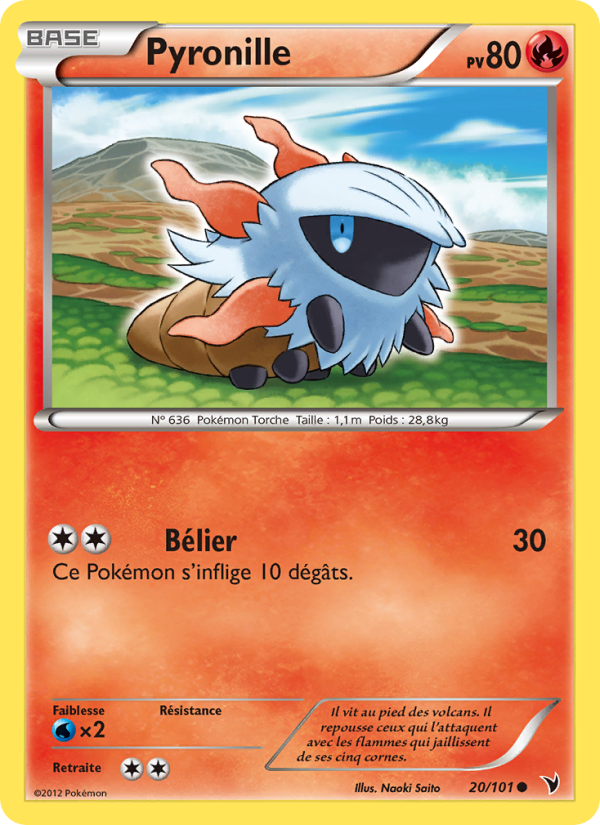 Pyronille 20 — Nobles Victoires (French Pokémon TCG card)