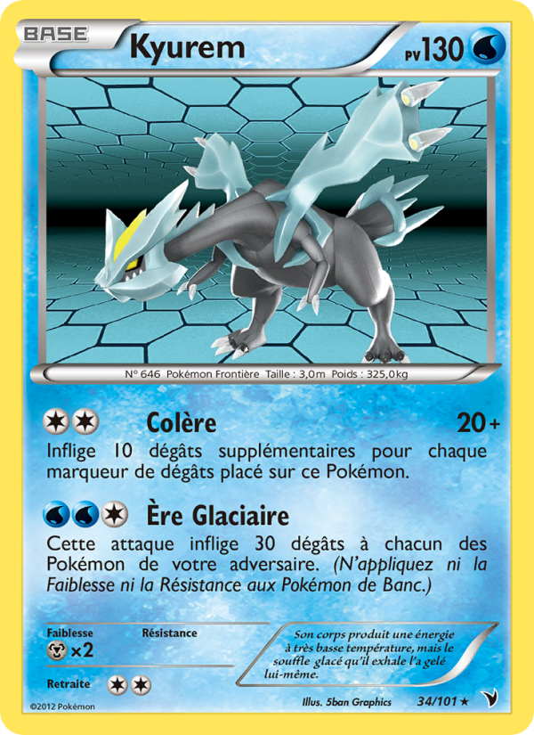 Kyurem 34 — Nobles Victoires (French Pokémon TCG card)