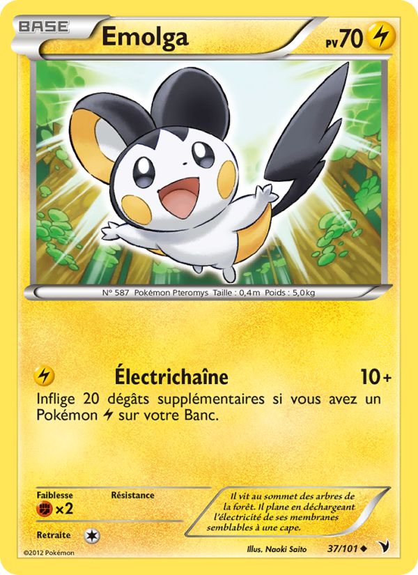Emolga 37 — Nobles Victoires (French Pokémon TCG card)