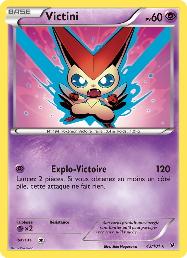 Victini 43 — Nobles Victoires (French Pokémon TCG card)