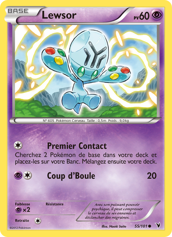 Lewsor 55 — Nobles Victoires (French Pokémon TCG card)
