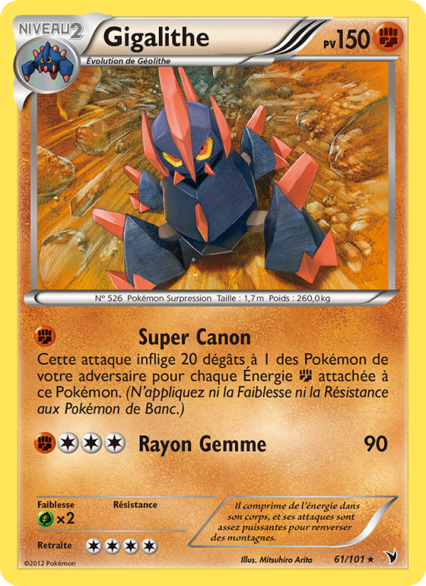 Gigalithe 61 — Nobles Victoires (French Pokémon TCG card)