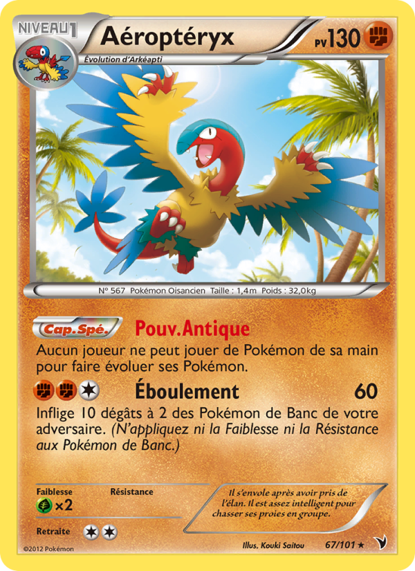 Aéroptéryx 67 — Nobles Victoires (French Pokémon TCG card)