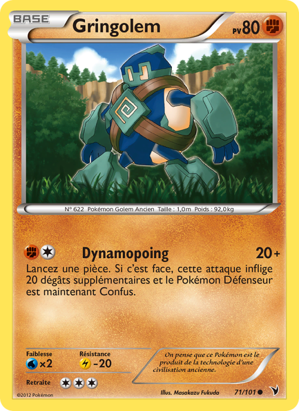Gringolem 71 — Nobles Victoires (French Pokémon TCG card)